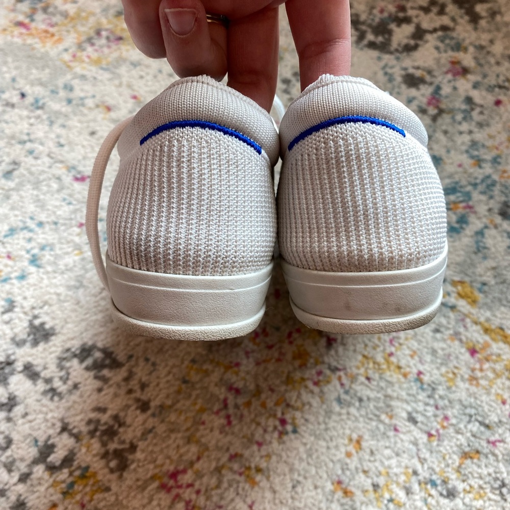 Rothy’s | The lace up sneaker in bright white - Picture 5 of 7